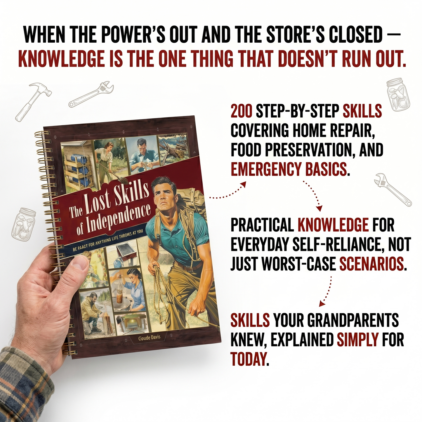 The Lost Skills of Independence Book | 200 Life-Saving Skills