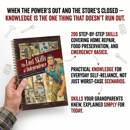 The Lost Skills of Independence Book | 200 Life-Saving Skills