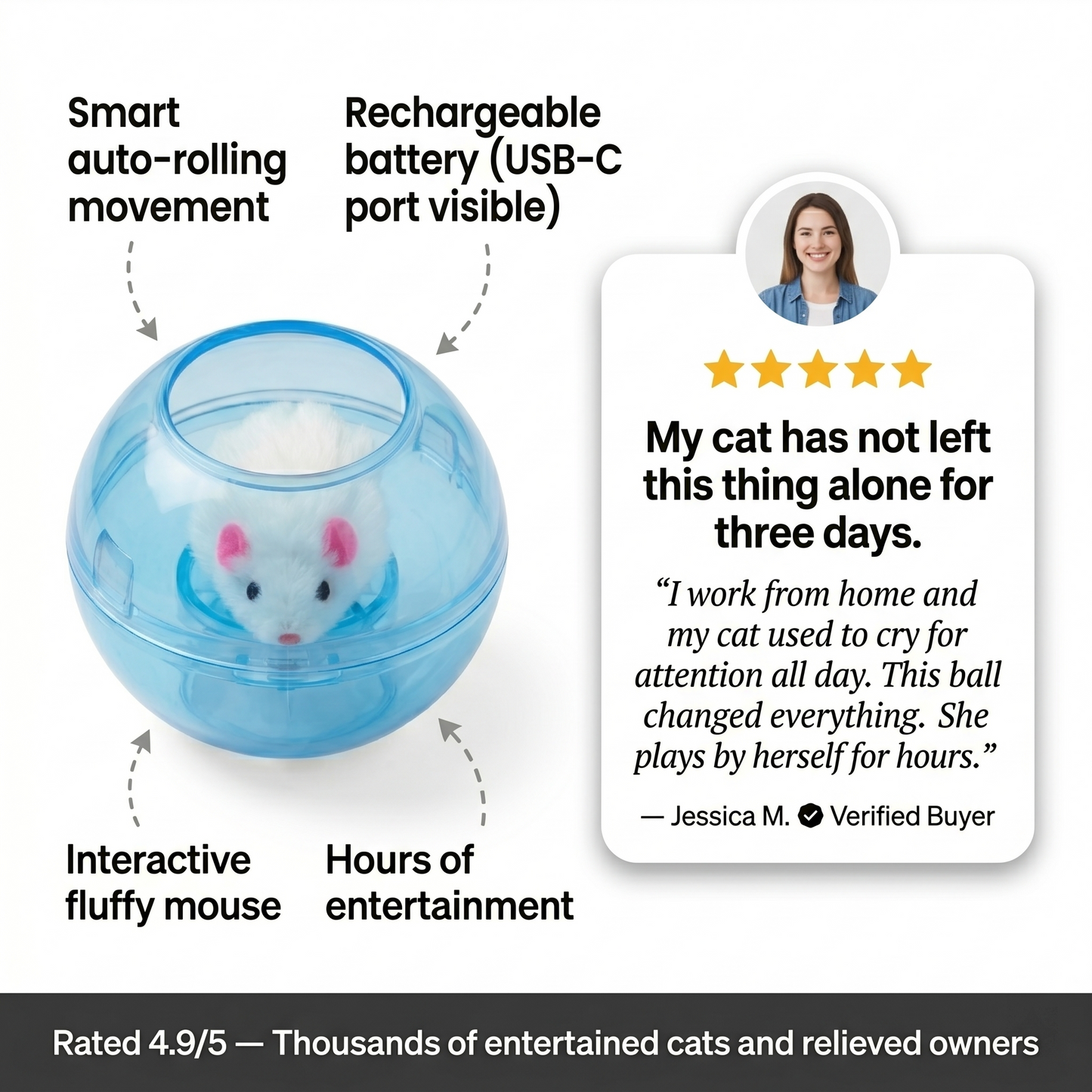 Boredom Buster - Smart Cat Toy