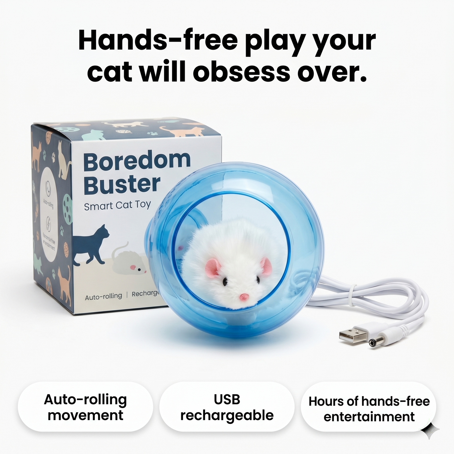 Boredom Buster - Smart Cat Toy